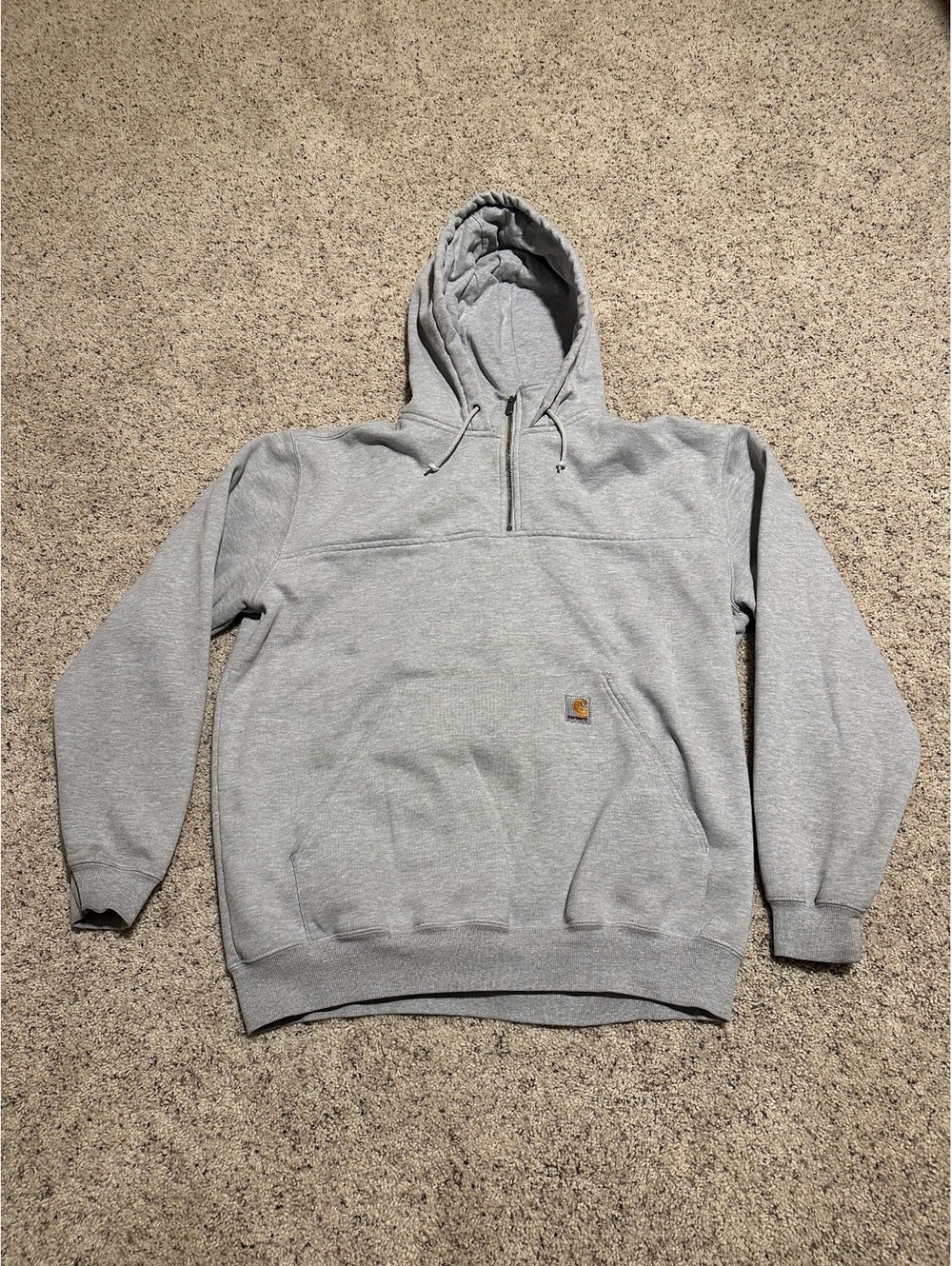 Carhartt Men's Gray Pullover Hoodie Sweatshirt Size Large